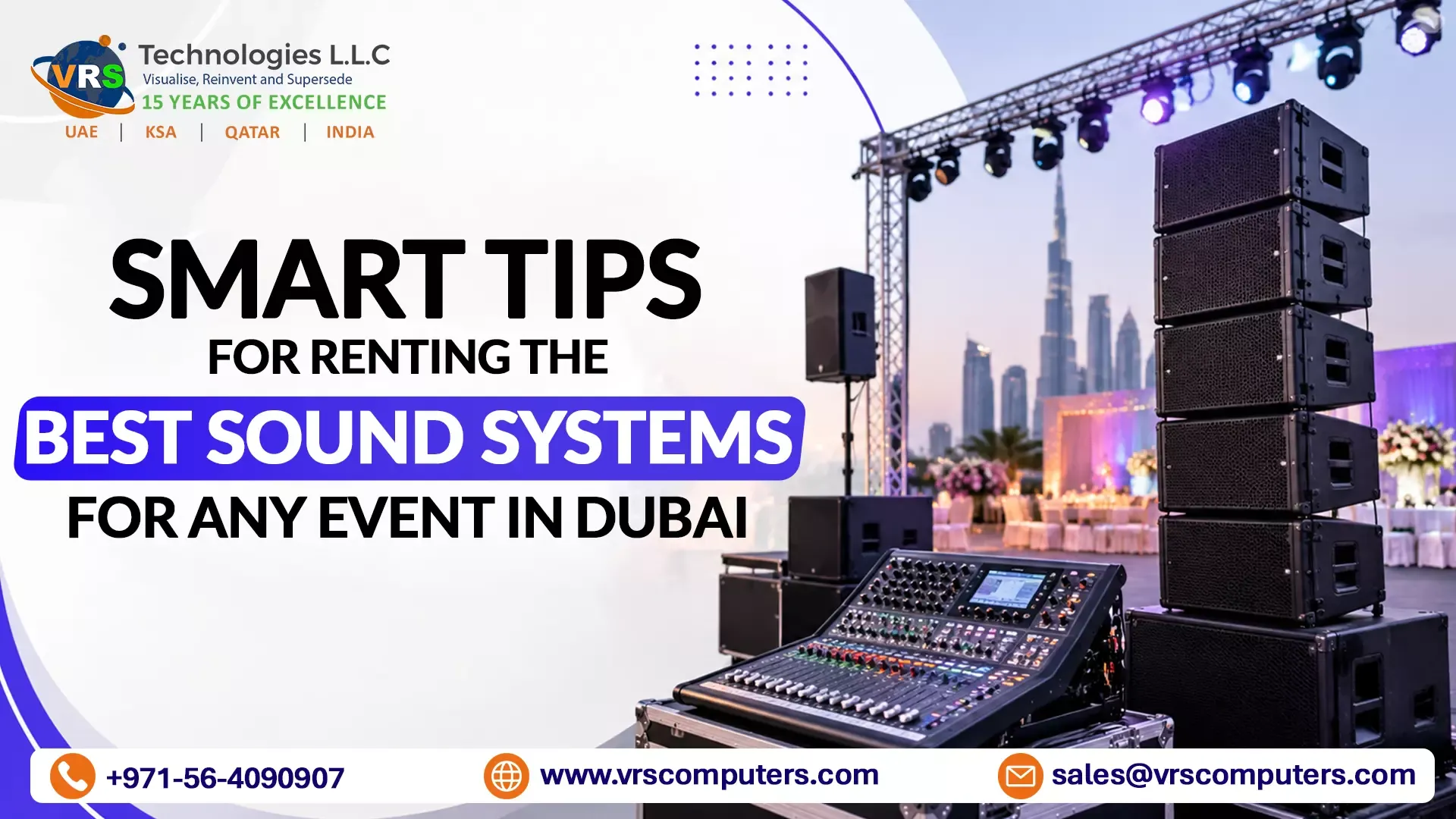 Sound System Rental in Dubai