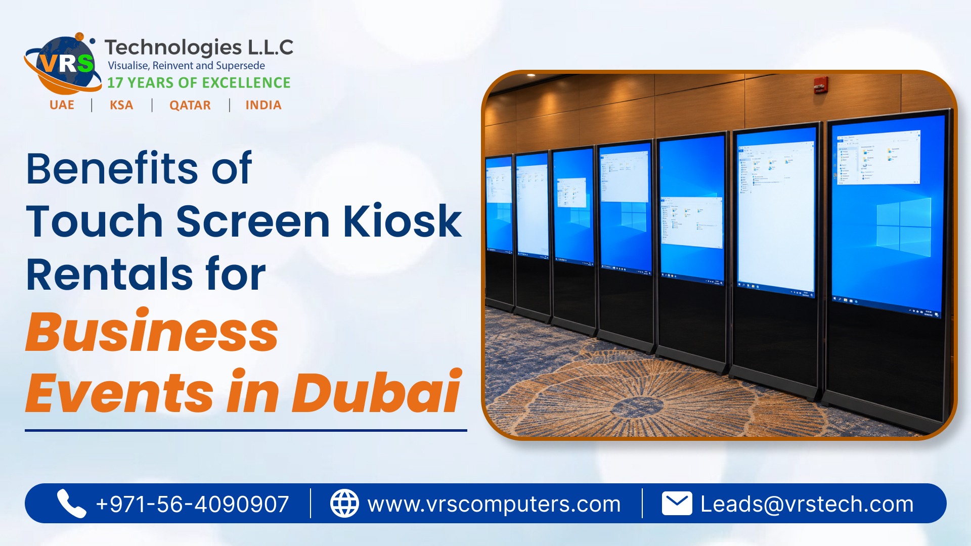 Touch Screen Kiosk Rental in Dubai